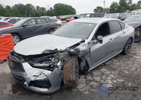 2021 Acura Tlx A-Spec Package из США, поврежденный, VIN 19UUB6F59MA009959